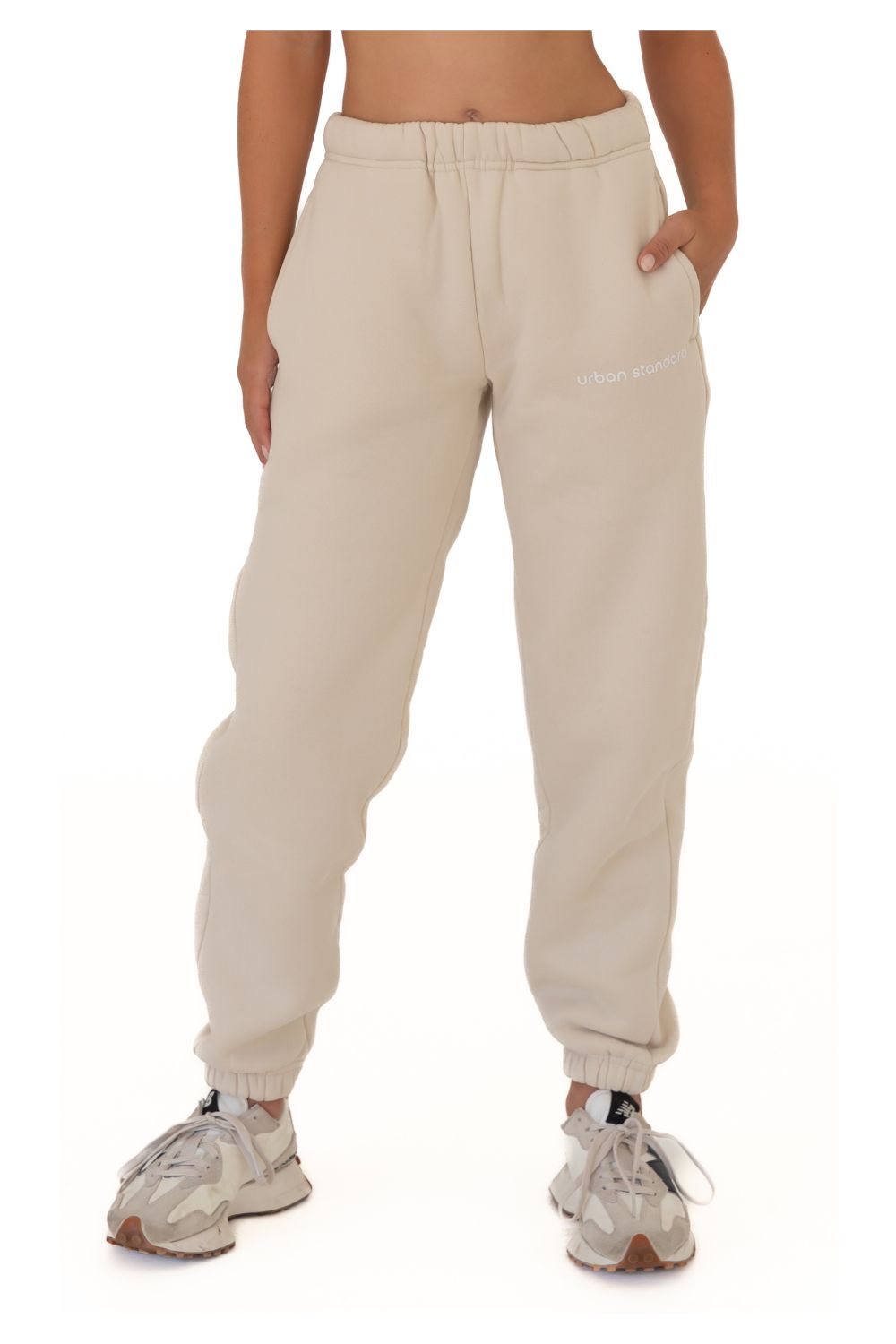 The Standard Track Pant - Oat Milk